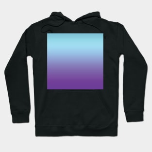 Aqua blue and purple color gradient. Hoodie